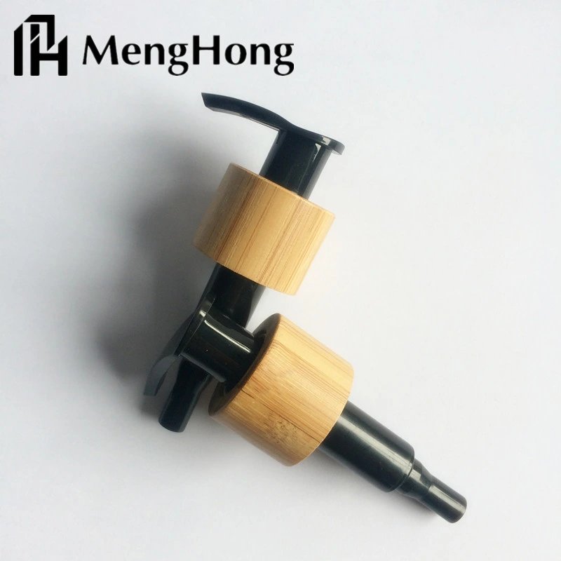 Dispenser Cosmetic Plastic Lotion Pump with Bamboo for Bottle