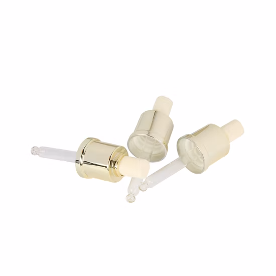 Tappo in alluminio con tappi in gomma siliconica Pipetta contagocce utilizzata per cosmetici